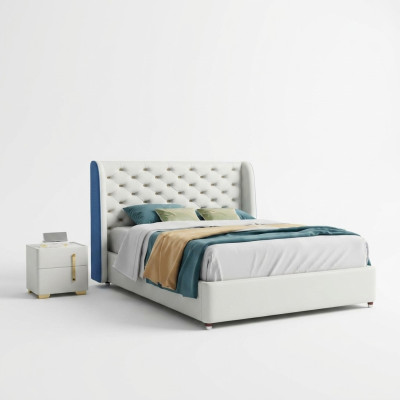 Schlafzimmer Möbel Designer Bett Bettgestell Doppelbetten Eleganz Holz