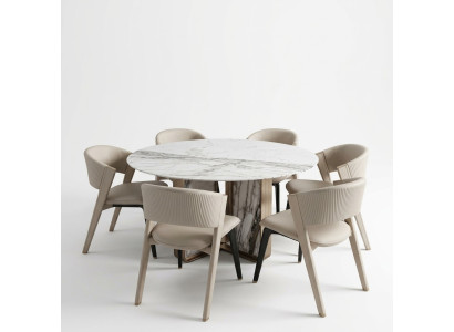 Luxus Esszimmer set Esstisch 6x Stuhle Esszimmergruppe Design Essgruppe Neu
