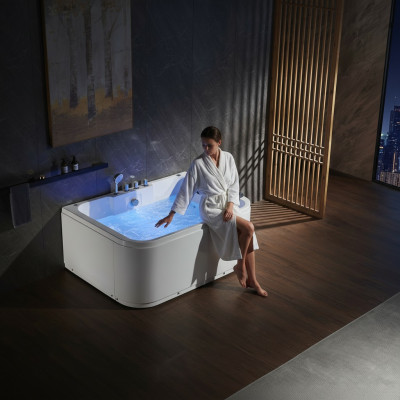 Whirlpool Massagedüsen Badewanne Doppelte Wanne Eckbadewanne Wanne 2 Personen