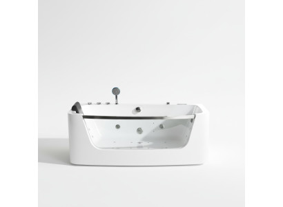 Luxus Whirlpool Badewanne 150x80cm Glasfront Wanne Badewannen Luxus Wannen