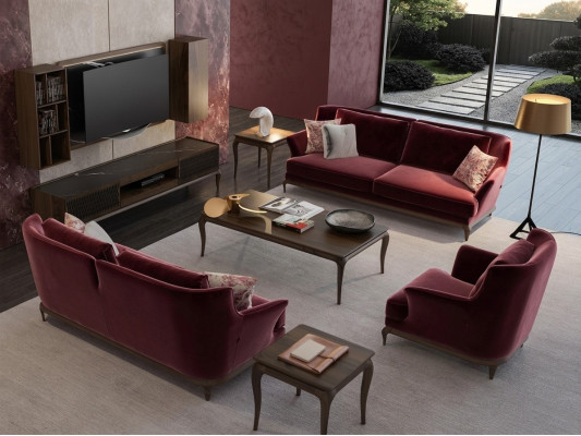 Luxus Neu Sofagarnitur Wohnzimmer Einrichtung Design Stoffsofa Sessel
