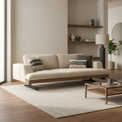Luxus Polstermöbel Dreisitzer Sofa Design Modern Wohnzimmer Couch Neu