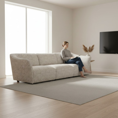 Design Möbel Wohnzimmer Dreisitzer Sofa Couch Einrichtung Textil Polstermöbel