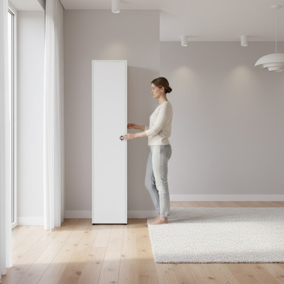 Badezimmerschrank Weiß Farbe Modern Luxus Rechteckig Badschrank Badezimmer