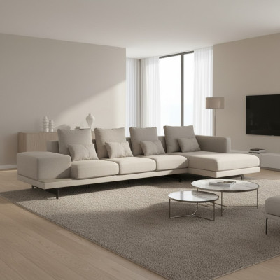 Luxus Möbel Modern Garnitur Ecksofa L-Form Designer Einrichtung Polstermöbel
