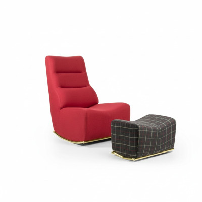 Wohnzimmer Set 2tlg Sessel mit Hocker Sitzmöbel Modern Einrichtung