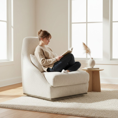 Polstermöbel Weiß Sessel Luxus Sitz Sitzmöbel Wohnzimmer Modern Design