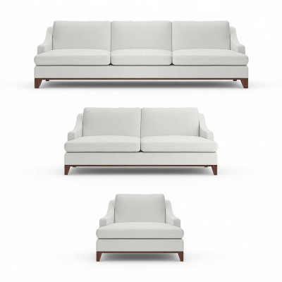 Luxus Weiß Sofas Set Wohnzimmer Sessel Einrichtung Komplett Einrichtung