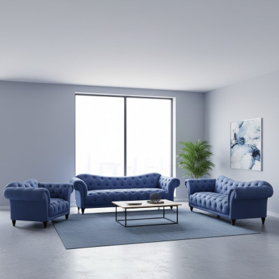 Designer Sofagarnitur Modern Komplett Einrichtung Luxus Sofas Chesterfield