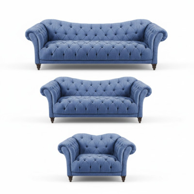 Designer Sofagarnitur Modern Komplett Einrichtung Luxus Sofas Chesterfield