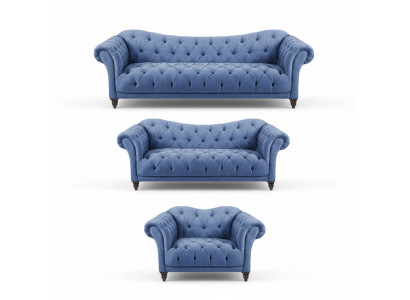 Designer Sofagarnitur Modern Komplett Einrichtung Luxus Sofas Chesterfield