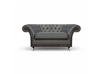 Grau Polstermöbel Sessel Designer Einrichtung Wohnzimmer Neu Chesterfield