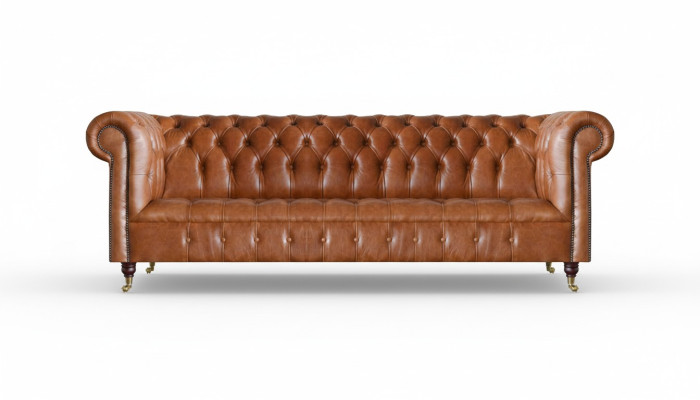 Wohnzimmer Viersitzer Chesterfield Designer Couchen Luxus Ledersofas