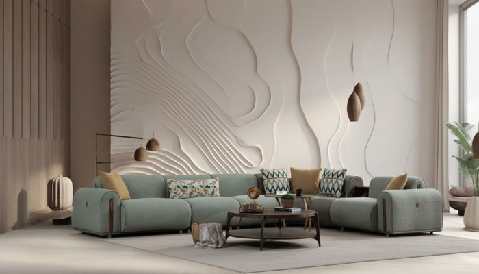 Luxuriöses Grünes Ecksofa Wohnzimmer Ledercouchen Designer Sitz Möbel