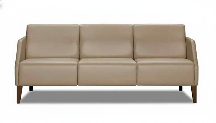 Beiger Wohnzimmer Zweisitzer Polstermöbel Moderne Textilcouch 2-Sitzer