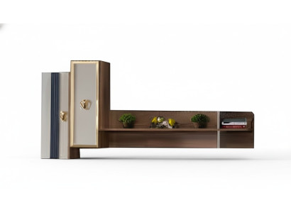 Wandregal Schlafzimmer Regal Luxus Holz Einrichtung Möbelstück Modene Möbel