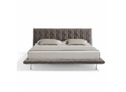 Modern szürke kárpitozott luxuságy