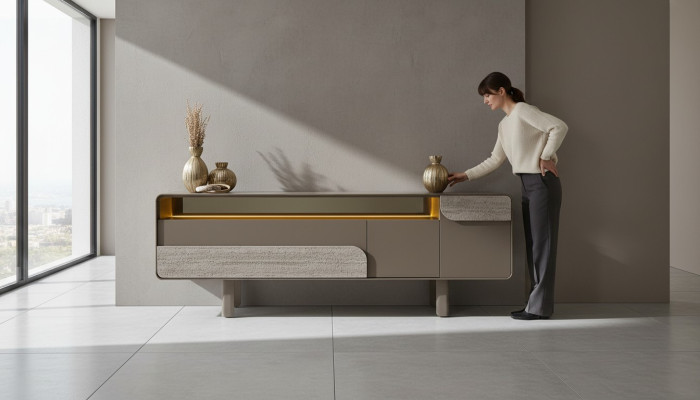Beige konzol