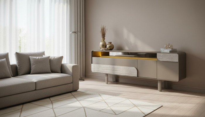 Beige konzol