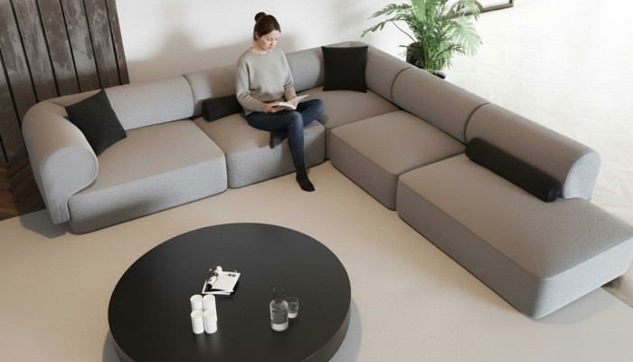 Modern és elegáns sarokkanapé a nappaliba