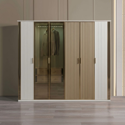 Modern és luxus üveg szekrény, 234 cm