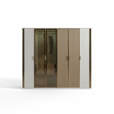 Modern és luxus üveg szekrény, 234 cm