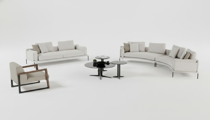 Modern geometrikus és elegáns kanapé