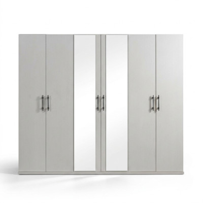 Modern fehér tárolószekrény 254 cm