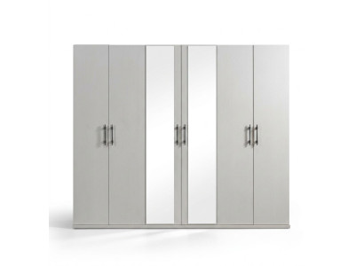 Modern fehér tárolószekrény 254 cm