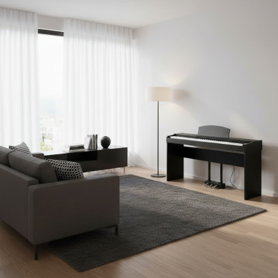 Elegáns digitális zongora erőteljes hanggal és modern funkciókkal