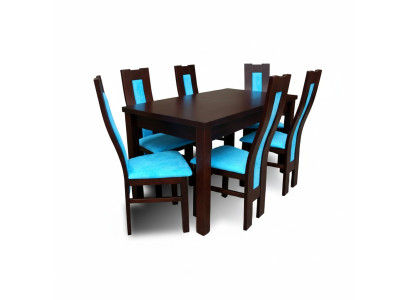 Esstisch + 6 Stühle Esszimmer Set Essgruppe Gruppentisch Tisch Tische Z31