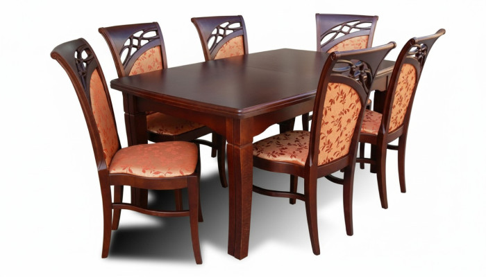 Esstisch + 6 Stühle Esszimmer Set Essgruppe Gruppentisch Tisch Tische Neu