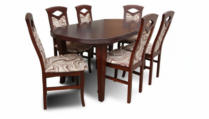 Esstisch + 6 Stühle Esszimmer Set Essgruppe Gruppentisch Tisch Tische