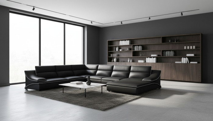 Ledersofa Couch Sofagarnitur Neu 3+2+1 Sitzer Garnitur Design Modern Sofa