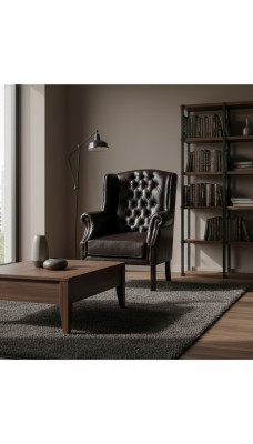 Chesterfield Sessel Ohrensessel Fernsehsessel Couch Relax Leder Sofa Sitzer C.15