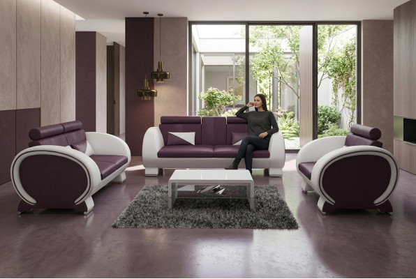 Sofagarnitur 3+2+1 Stoff Couch Desig Sofa Wohnlandschaft Polster Garnitur Textil