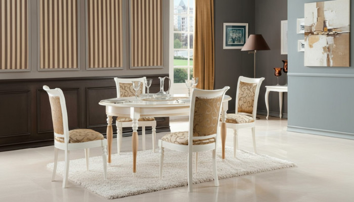 Esszimmer Stuhl Set Essgruppe Tisch Massiv Holz Echtholz 4 Stühle mit Tisch Neu