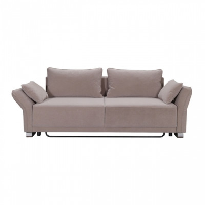 3 Sitz Sofa Couch Textil Polster Stoff Garnitur Schlafsofa Bettfunktion Neu