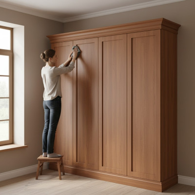  Elemente Sockelleiste Kronenleiste für die Vitrine Schrank Schranksystem BA-29 