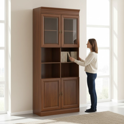  Klassische Schränke Schrank Schrankwand Bücherregal Regal Bücherschrank Mod BA-5 