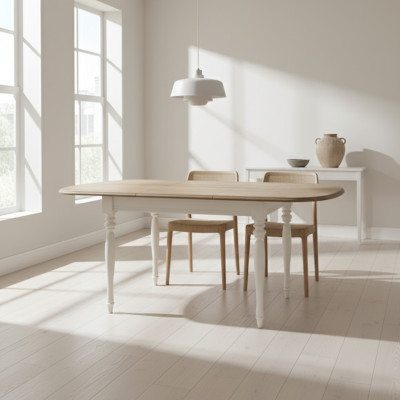 Großer Tisch Esstisch Holztisch Konferenztisch Ausziehbar 190cm Model FL-S2