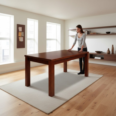 Tisch Esstisch Holztisch XXL Konferenztisch 90X160cm Ausziehbar 160X215cm