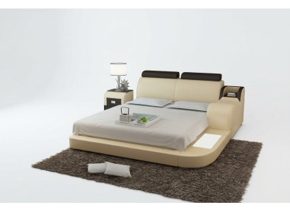 Bett Design Luxus Luxus Betten Leder Modernes Schlafzimmer 140/160/180 LB8813