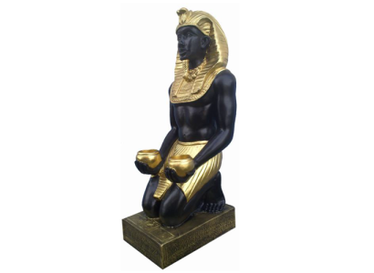 Ägypten Skulptur Pharao Kunststoff Statue Figuren Statuen Antik Stil 55 cm Neu