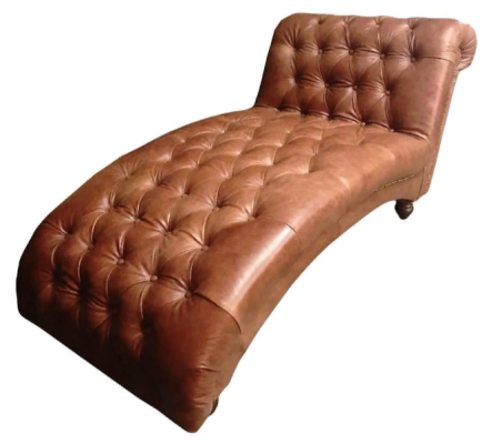 Chesterfield Braun Chaiselongue Möbel Liege Wohnzimmer Moderne Design Sofa Neu