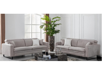 Sofagarnitur 3+3 Sitzer Garnitur Wohnzimmer Set Sofas Sessel Garnituren