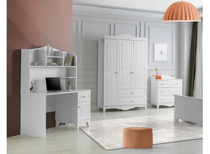 Set Kommode Kleiderschrank Schreibtisch Modernes Design Stilvolle Räume 3-teilig