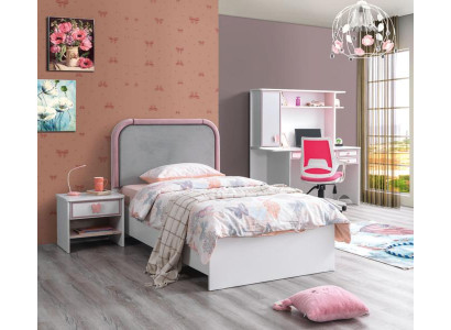 Weiß  Kinderzimmer Set Kinderbett Nachttisch Schreibtisch Top-Qualität Modern