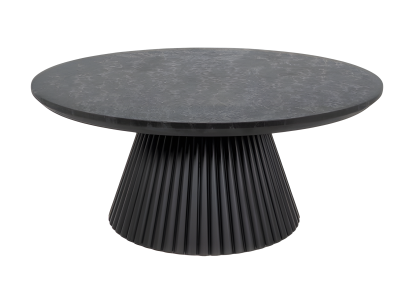 Schwarzer Holztisch im modernen Design