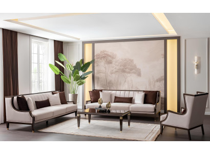 3+3+1 Sitzer & Couchtisch – großes & komfortables Wohnzimmer-Set